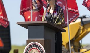 Sec. Snider At Corning Microgrid Groundbreaking 980X949